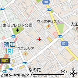 東京都江戸川区南篠崎町3丁目4周辺の地図