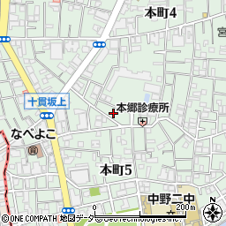 東京都中野区本町4丁目33周辺の地図