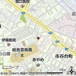 東京都新宿区市谷台町22周辺の地図