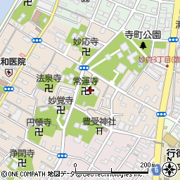 常運寺周辺の地図