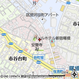 東京都新宿区住吉町周辺の地図