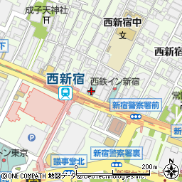ホテルローズガーデン新宿周辺の地図