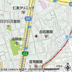 東京都中野区本町1丁目22周辺の地図