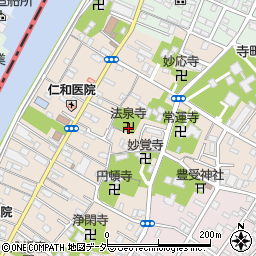 法泉寺周辺の地図