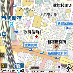 ふくとら 新宿東口店周辺の地図