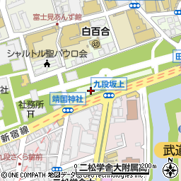 東京都千代田区九段北2丁目1周辺の地図