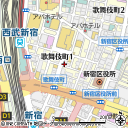 150円均一炭火焼鳥 完全個室居酒屋 鳥兵衛 新宿東口店周辺の地図