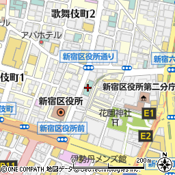ベストウェスタン新宿アスティナホテル東京周辺の地図