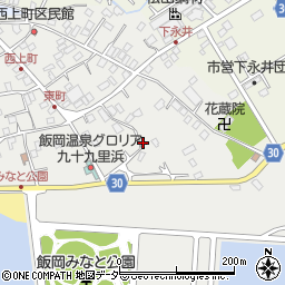 千葉県旭市下永井周辺の地図
