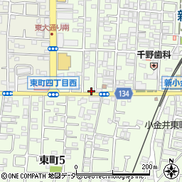 東京都小金井市東町4丁目11-1周辺の地図