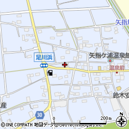 足川浜区集会所周辺の地図