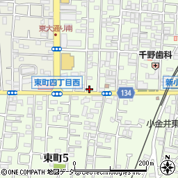 東京都小金井市東町4丁目11-2周辺の地図