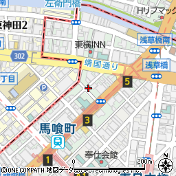 名鉄協商日本橋馬喰町第４駐車場周辺の地図