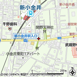 ＡＳＡ小金井東部周辺の地図
