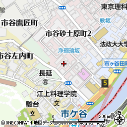 東京都新宿区市谷砂土原町1丁目周辺の地図