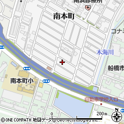 千葉県船橋市南本町33-15周辺の地図