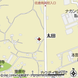 千葉県佐倉市太田1708周辺の地図