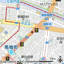 浅草橋周辺の地図