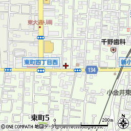 東京都小金井市東町4丁目11-3周辺の地図