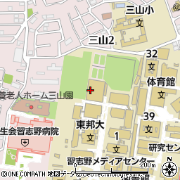 東邦大学習志野キャンパス　体育館周辺の地図