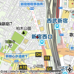 セブンイレブン西新宿小滝橋通り店周辺の地図
