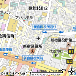 酒場の歌舞伎町大学周辺の地図