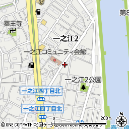 東京都江戸川区一之江2丁目4周辺の地図