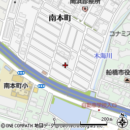 千葉県船橋市南本町34-8周辺の地図