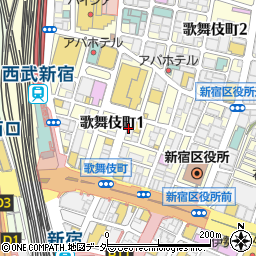 海鮮個室居酒屋 魚河岸 新宿本店周辺の地図