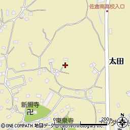 千葉県佐倉市太田1721周辺の地図