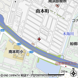 千葉県船橋市南本町33-13周辺の地図