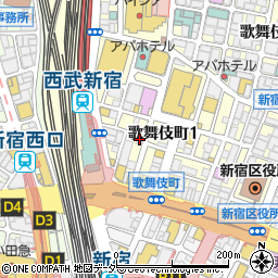 鳥道酒場 新宿本店周辺の地図