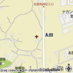 千葉県佐倉市太田1701周辺の地図