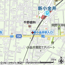 東京都小金井市東町4丁目7-3周辺の地図
