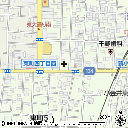 東京都小金井市東町4丁目11-4周辺の地図
