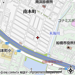 千葉県船橋市南本町36-12周辺の地図
