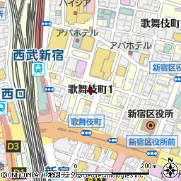 完全個室居酒屋 焼鳥とおでん 大人気 新宿本店周辺の地図