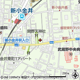 セブンイレブン小金井東町２丁目店周辺の地図