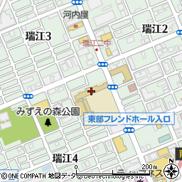 江戸川区立瑞江第二中学校周辺の地図