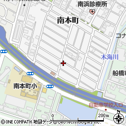 千葉県船橋市南本町33-14周辺の地図