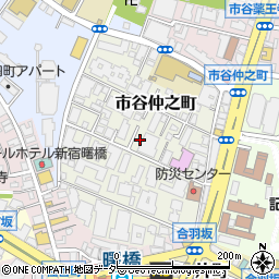 東京都新宿区市谷仲之町周辺の地図