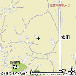 千葉県佐倉市太田1704周辺の地図