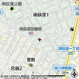 東京都杉並区南荻窪1丁目9周辺の地図