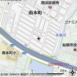 千葉県船橋市南本町34-6周辺の地図