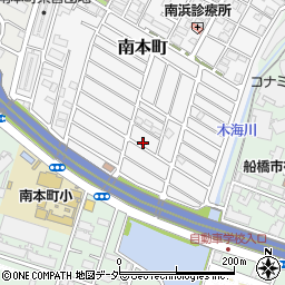 千葉県船橋市南本町34-10周辺の地図