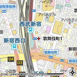 日拓新宿パーラー１周辺の地図