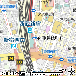 日拓新宿パーラー１周辺の地図