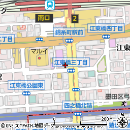 ビアポンバー GROVE 錦糸町店周辺の地図
