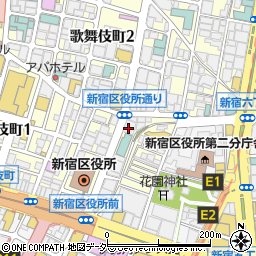 セブンイレブン新宿区役所通り店周辺の地図
