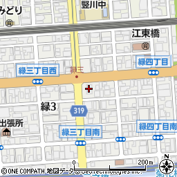 グリーンホーム東京周辺の地図